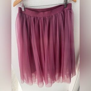 Haute Monde Dusty Rose A-Line Skirt